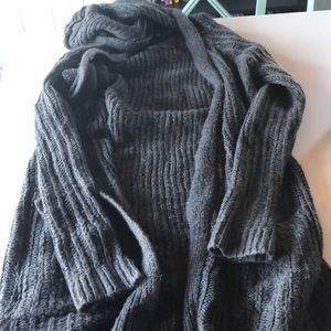 Wet seal xs gray open front sweater